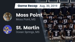 Recap: Moss Point  vs. St. Martin  2019