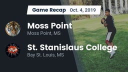 Recap: Moss Point  vs. St. Stanislaus College 2019