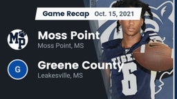Recap: Moss Point  vs. Greene County  2021