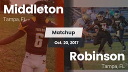 Matchup: Middleton vs. Robinson  2017