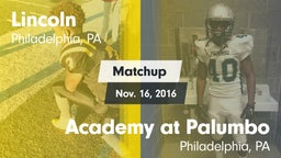 Matchup: Lincoln vs. Academy at Palumbo  2016