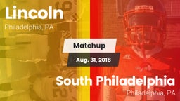 Matchup: Lincoln vs. South Philadelphia  2018