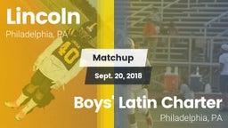 Matchup: Lincoln vs. Boys' Latin Charter  2018
