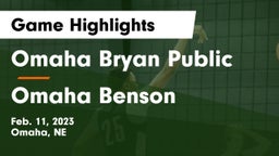 Omaha Bryan Public  vs Omaha Benson  Game Highlights - Feb. 11, 2023