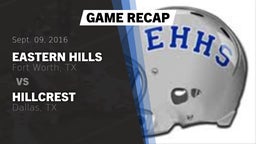 Recap: Eastern Hills  vs. Hillcrest  2016