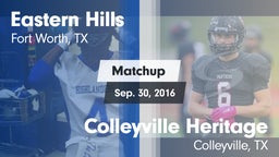 Matchup: Eastern Hills High vs. Colleyville Heritage  2016