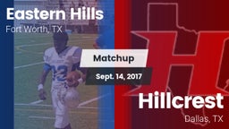 Matchup: Eastern Hills High vs. Hillcrest  2017