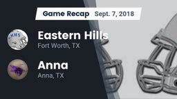 Recap: Eastern Hills  vs. Anna  2018