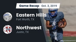 Recap: Eastern Hills  vs. Northwest  2019