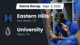 Recap: Eastern Hills  vs. University  2022