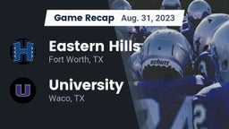 Recap: Eastern Hills  vs. University  2023