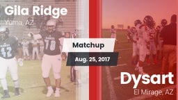 Matchup: Gila Ridge vs. Dysart  2017
