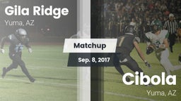 Matchup: Gila Ridge vs. Cibola  2017