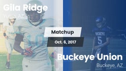 Matchup: Gila Ridge vs. Buckeye Union  2017