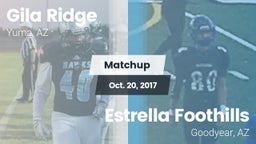 Matchup: Gila Ridge vs. Estrella Foothills  2017