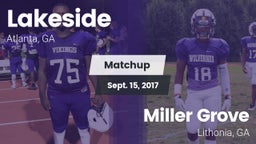 Matchup: Lakeside vs. Miller Grove  2017