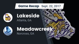 Recap: Lakeside  vs. Meadowcreek  2017