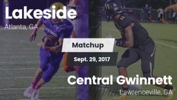 Matchup: Lakeside vs. Central Gwinnett  2017