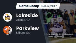 Recap: Lakeside  vs. Parkview  2017