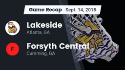 Recap: Lakeside  vs. Forsyth Central  2018