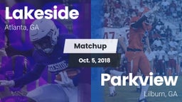 Matchup: Lakeside vs. Parkview  2018