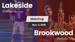 Matchup: Lakeside vs. Brookwood  2018