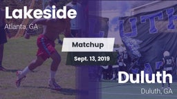 Matchup: Lakeside vs. Duluth  2019