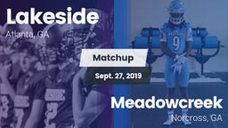 Matchup: Lakeside vs. Meadowcreek  2019