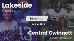 Matchup: Lakeside vs. Central Gwinnett  2019
