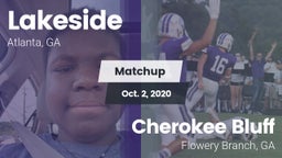 Matchup: Lakeside vs. Cherokee Bluff   2020