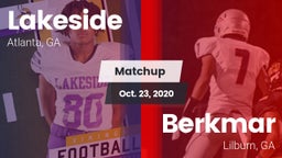 Matchup: Lakeside vs. Berkmar  2020