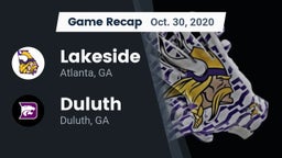 Recap: Lakeside  vs. Duluth  2020
