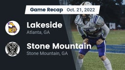 Recap: Lakeside  vs. Stone Mountain   2022