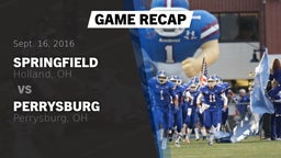 Recap: Springfield  vs. Perrysburg  2016