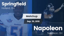 Matchup: Springfield vs. Napoleon  2016