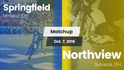 Matchup: Springfield vs. Northview  2016