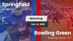 Matchup: Springfield vs. Bowling Green  2016