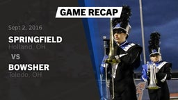 Recap: Springfield  vs. Bowsher  2016