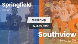 Matchup: Springfield vs. Southview  2017