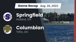 Recap: Springfield  vs. Columbian  2022