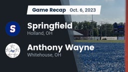 Recap: Springfield  vs. Anthony Wayne  2023