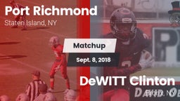 Matchup: Port Richmond vs. DeWITT Clinton  2018