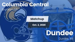 Matchup: Columbia Central vs. Dundee  2020