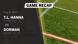 Recap: T.L. Hanna  vs. Dorman  2017