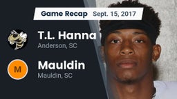 Recap: T.L. Hanna  vs. Mauldin  2017