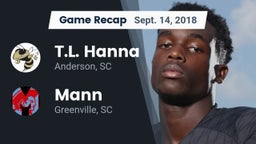 Recap: T.L. Hanna  vs. Mann  2018