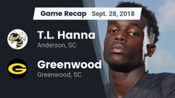 Recap: T.L. Hanna  vs. Greenwood  2018