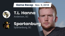 Recap: T.L. Hanna  vs. Spartanburg  2018
