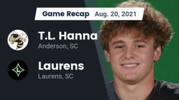 Recap: T.L. Hanna  vs. Laurens  2021