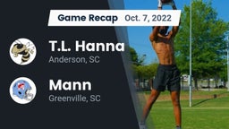 Recap: T.L. Hanna  vs. Mann  2022